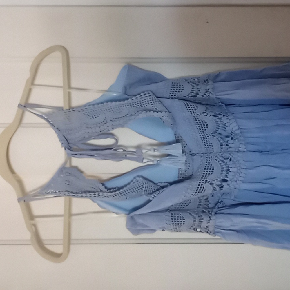 Baby blue Rue 21 Boho style dress - Picture 3 of 3